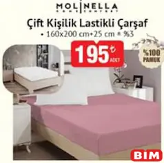MOLİNELLA TEK KİŞİLİK LASTİKLİ ÇARŞAF